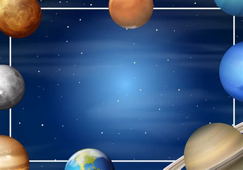 Solar System Planets Cartoon