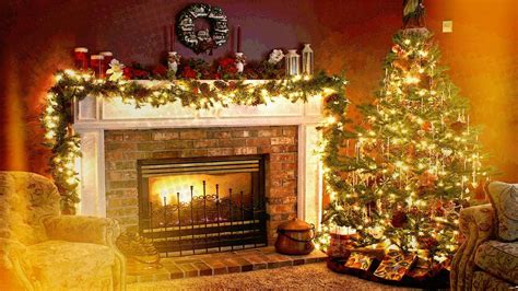 Christmas Fireplace 1920x1080 Wallpapers - Wallpaper Cave