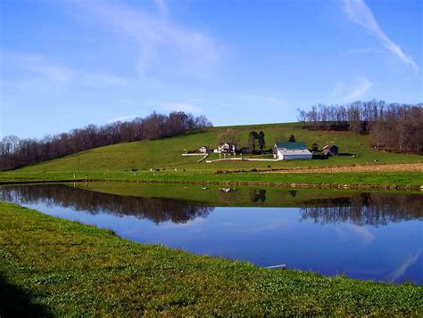 J Beachy Photography: Fish Pond With Farm