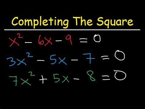 Solving Equations By Completing The Square Khan Academy - Tessshebaylo