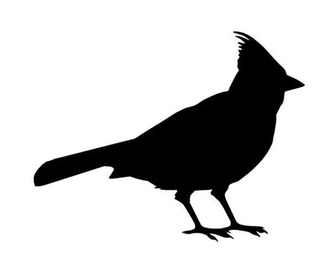 cardinal silhouette - Google Search | Bird silhouette, Bird stencil ...