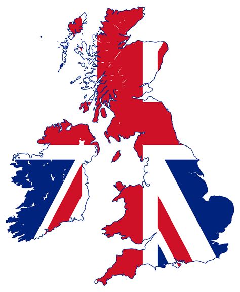 Large flag map of United Kingdom | United Kingdom | Europe | Mapsland ...