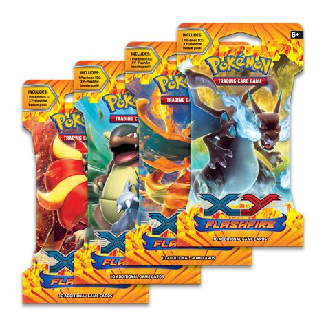 Pokemon Center Pokémon TCG: XY—Flashfire Sleeved Booster Pack (10 Cards ...