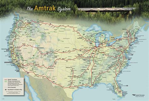 Map Of Amtrak Routes - El Paso On Map