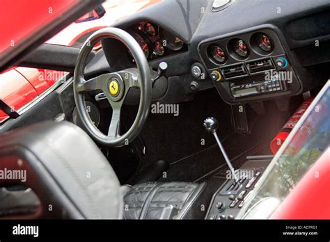 Interior of red Ferrari 288 GTO Stock Photo - Alamy