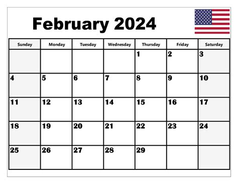 February Printable Calendar 2024: Stay Organized and Efficient - Cable ...