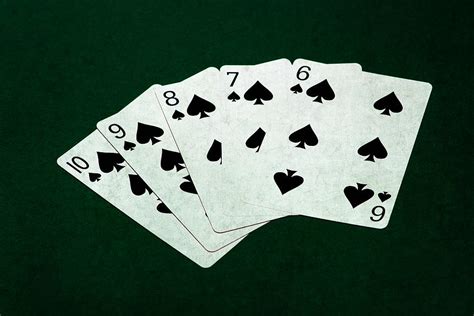 Poker Hands - Straight Flush 1 Photograph by Alexander Senin