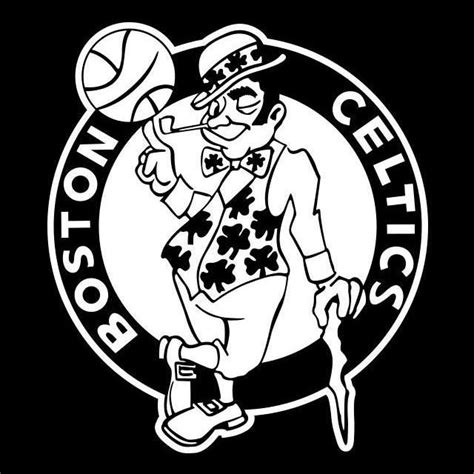 Boston Celtics Logo Black And White