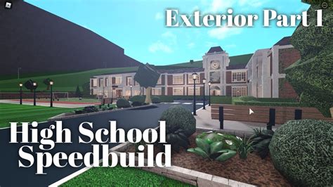 Bloxburg High School + Dorms Speedbuild Part 1/2 - YouTube