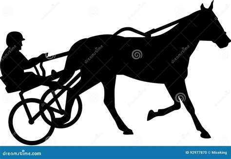 Sulkies Harness Horse Cart Racing Stock Photo | CartoonDealer.com #16979262