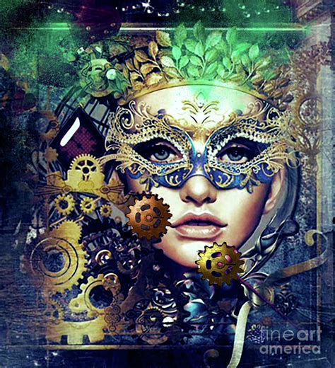 Mardi Gras Mask Digital Art by Kathy Kelly - Fine Art America