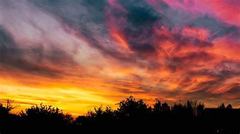 Sunset Sky Clouds : Nh60 Sunset Sky Cloud Vacation Nature Red Flare ...