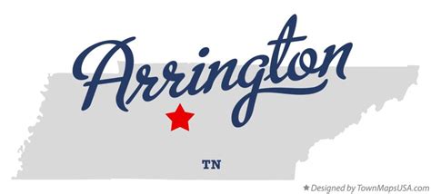 Map of Arrington, TN, Tennessee