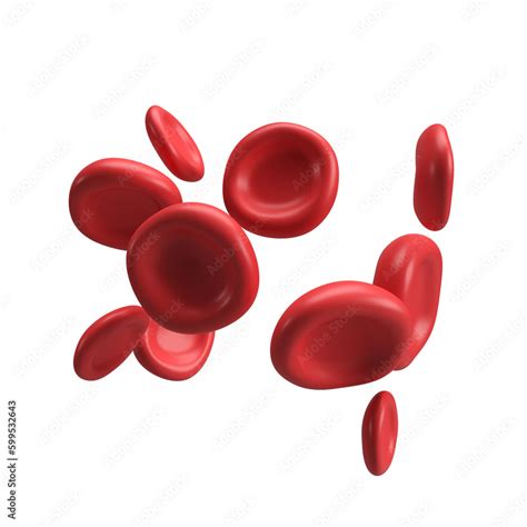 3d flow red blood cells iron platelets erythrocyte. Realistic medical ...