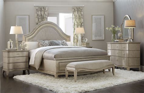 Starlite Silver Upholstered Panel Bedroom Set | Bedroom sets, Bedroom ...