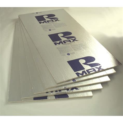 Rmax R-, 1-in x 4-ft x 8-ft Polyisocyanurate Foam Board Insulation at ...