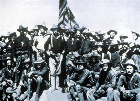 Theodore Roosevelt & Rough Riders Photograph by Everett