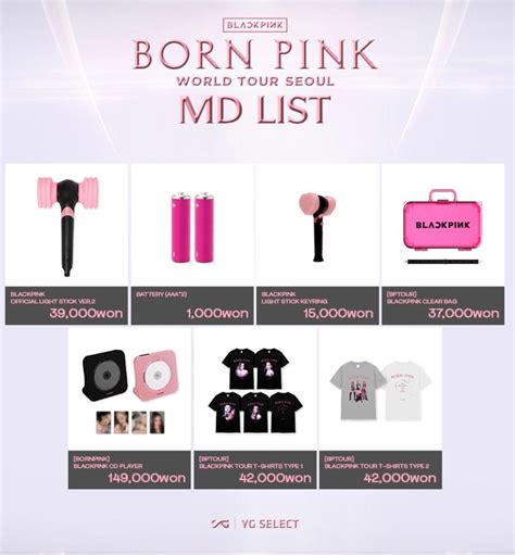 WTS BORN PINK WORLD TOUR MERCH BLACKPINK, Hobbies & Toys, Collectibles ...