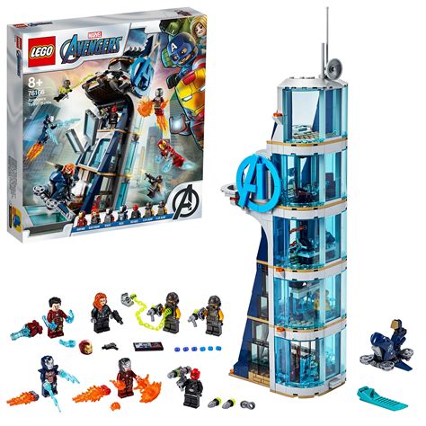 Buy LEGO® Marvel Avengers: Avengers Tower Battle 76166 Building Kit ...