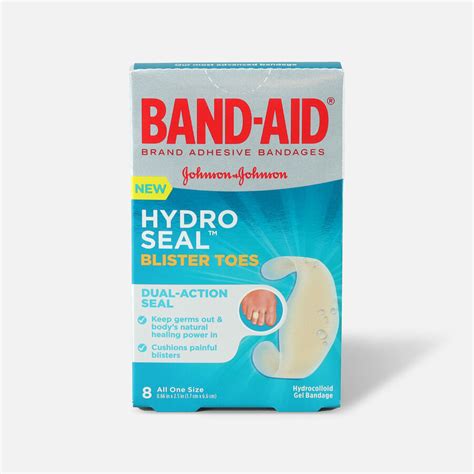 Band-Aid Hydro Seal Adhesive Blister Toe Bandages, 8 Count