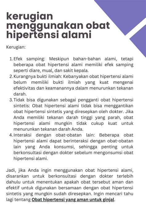 PPT - Obat Hipertensi Alami Paling Ampuh untuk Menurunkan Tekanan Darah ...