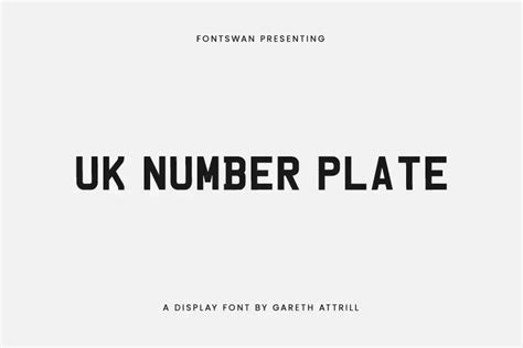 UK Number Plate Font Free Download | FontSwan