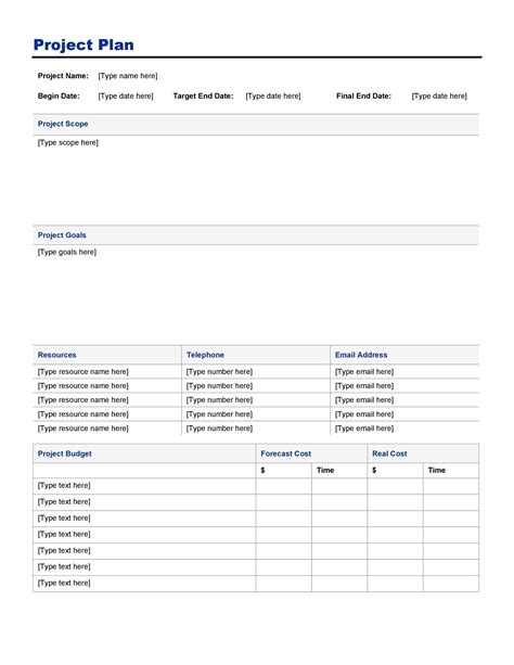 48 plantillas de plan de proyecto profesional [Excel, Word, PDF ...