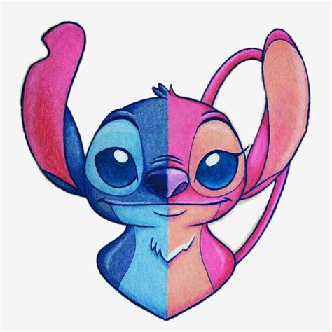 Stitch and Angel Drawing