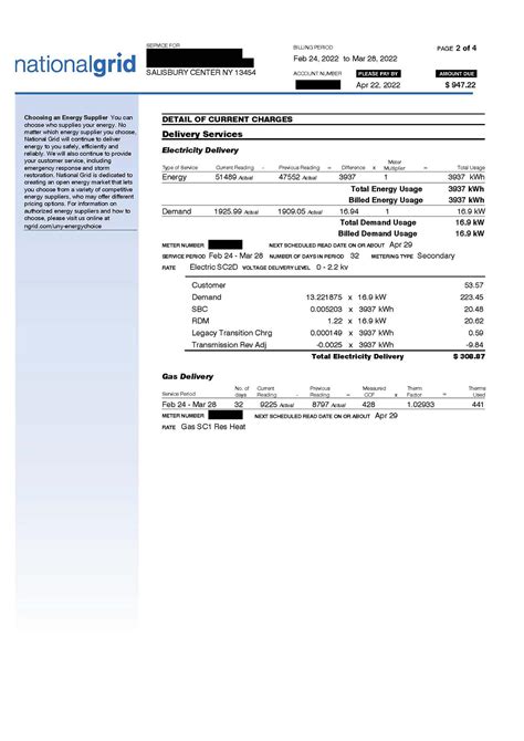 Understanding Our Bills & Charges | National Grid