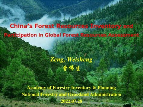 (PDF) China's Forest Resources Inventory and Participation in Global ...