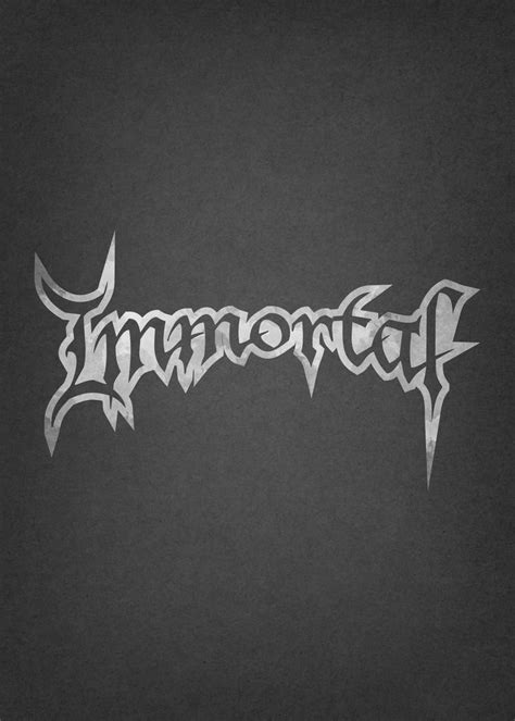 'Immortal Logo Poster' Poster by Zull | Displate | Band posters, Metal ...