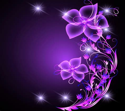 1080P free download | Purple Flower, abstract background, purple floral ...