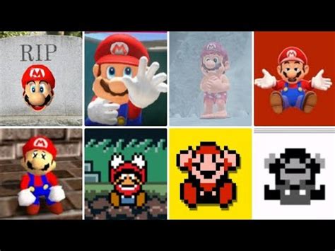 Evolution of MARIO DEATH ANIMATION EVER & Game Over Screens (1981-2023 ...