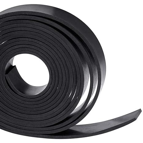 TORRAMI Solid Neoprene Rubber Strips Roll 1/8 (.125) inch Thick X 1 ...