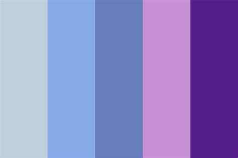 Blue and Purple Galaxy Color Palette