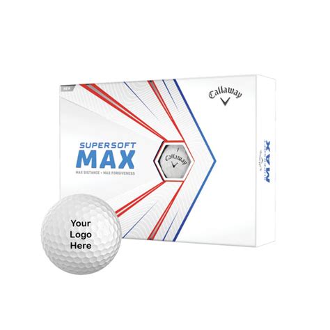 Callaway Supersoft Max Custom Logo Golf Balls (12 Ball Pack)