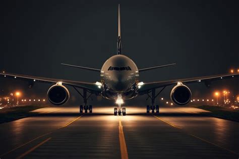 Airport Runway Night Wallpaper