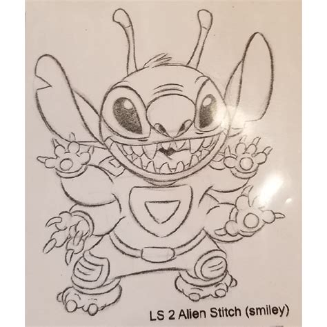 Disney Artist Sketch - Stitch - Alien Stitch Smiling