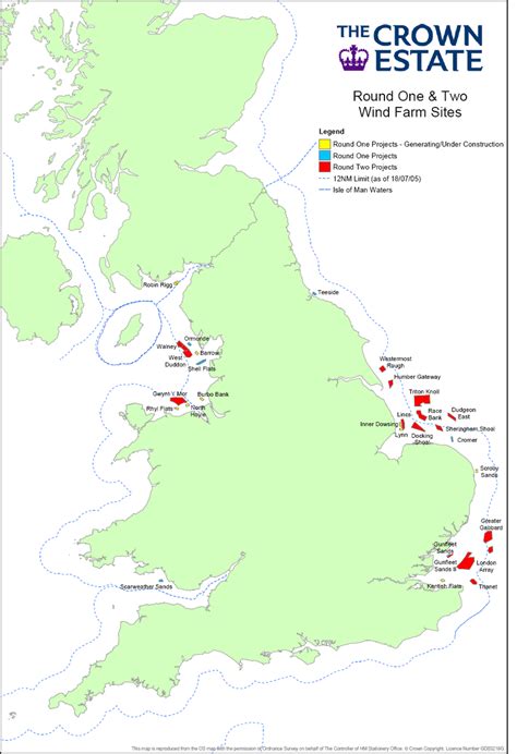 Uk Offshore Wind Map