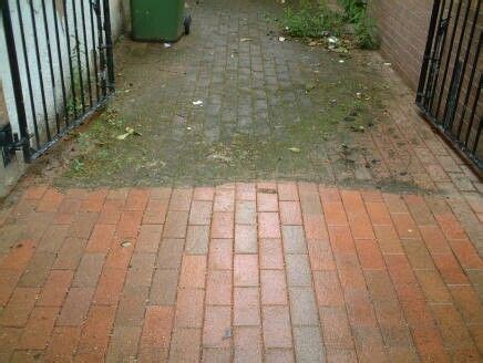 Power Wash- Before and after. | How to clean brick, Brick patios ...