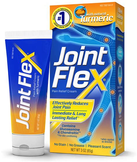 JointFlex Joint Pain Relief Cream with Natural Turmeric, 3 oz - Walmart.com