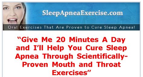 Sleep Apnea Exercises Program Review | Learn How to Get Better Sleep ...