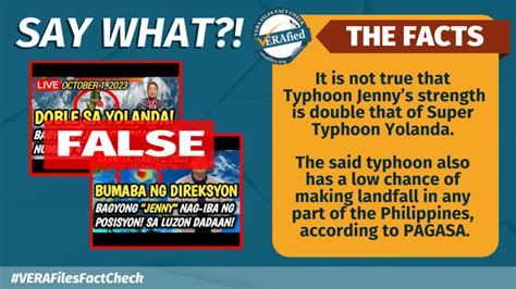 VERA FILES FACT CHECK: Typhoon Jenny NOT twice as strong as Yolanda ...