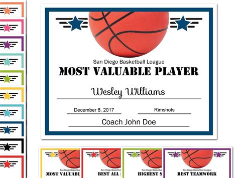 Free Printable Sports Certificates - Printable Word Searches