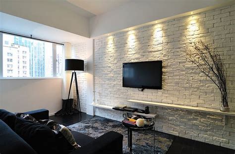 25 Living Rooms with White Brick Walls | Home Design Lover | Brick ...