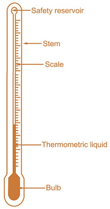 What is Liquid in Glass Thermometer? Working, Diagram, Construction ...