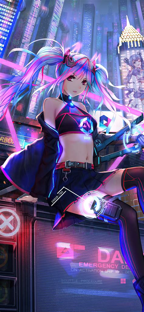 Anime Girl iPhone Neon Wallpapers - Wallpaper Cave