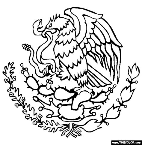 Mexican Flag Eagle Drawing at GetDrawings | Free download