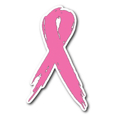 Pink Ribbon Sticker – Combat Breast Cancer