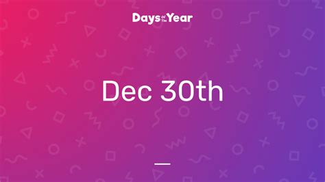 National Holidays on December 30th, 2024 | Days Of The Year